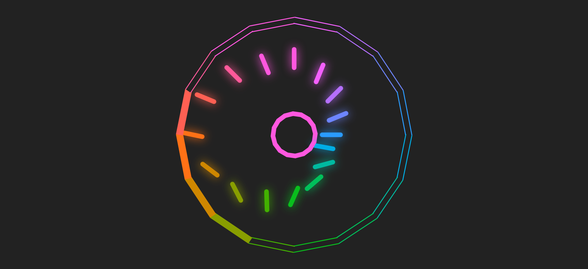 animation effects in circle colors