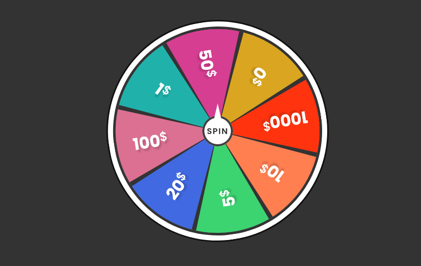lucky spinning wheel game