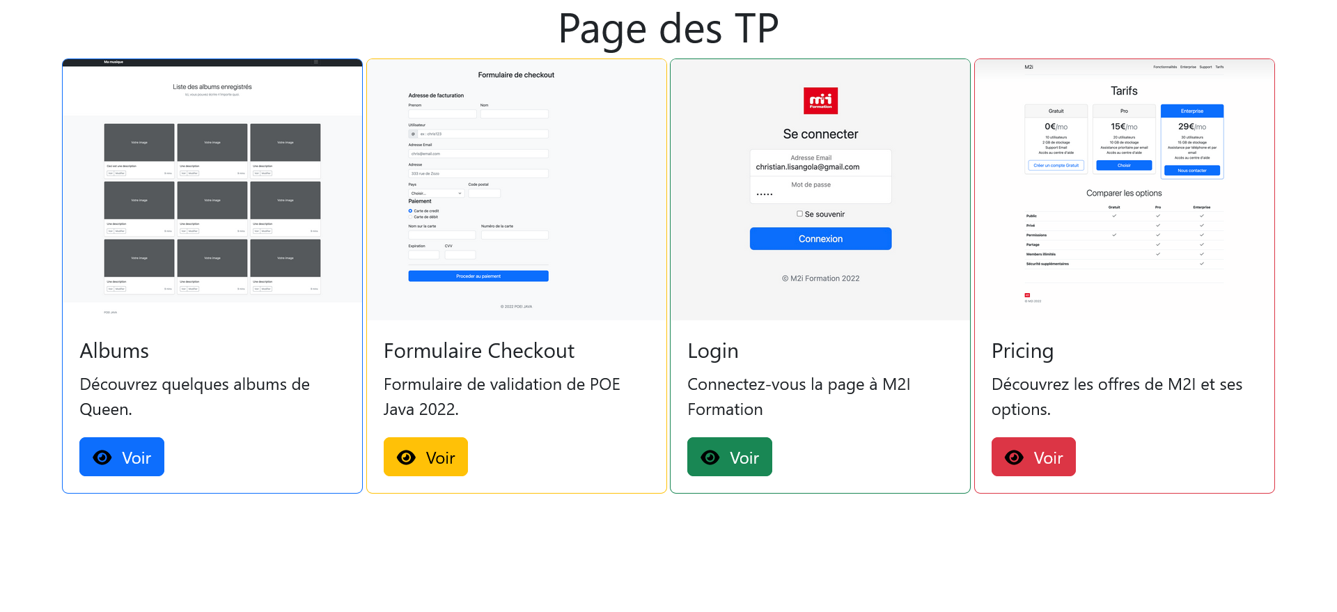 projet Bootstrap