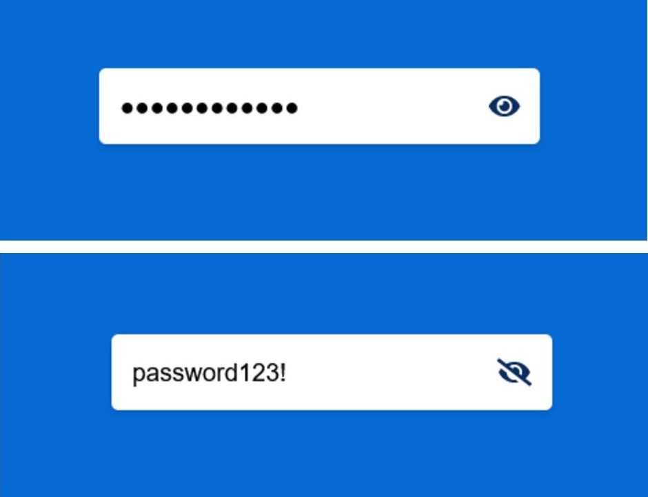 show-hide password